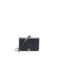 CHANEL BOY WALLET ON CHAIN CAVIAR BLACK RUTHENIUM HARDWARE (MICROCHIP)