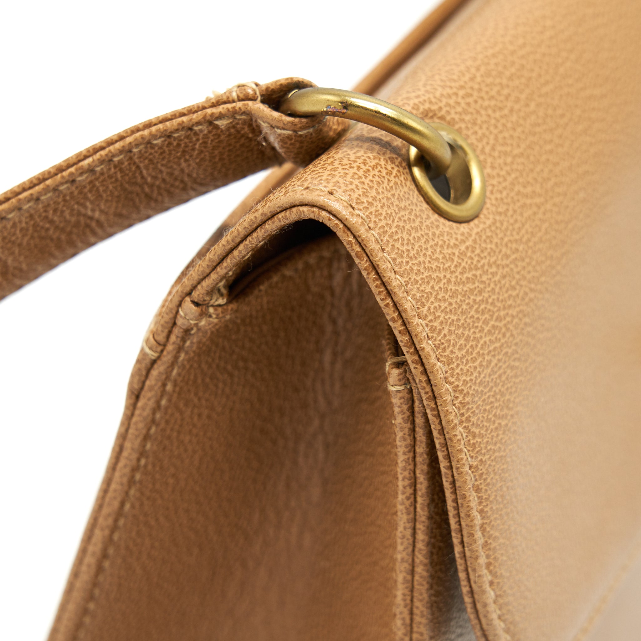 CHANEL VINTAGE BAG IN BROWN GHW