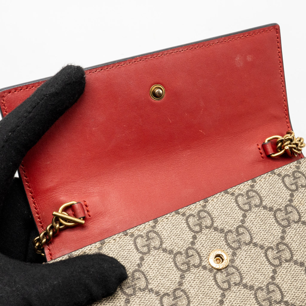 GUCCI SUPREME MINI BAG CHERRIES GG SUPREME CANVAS GHW