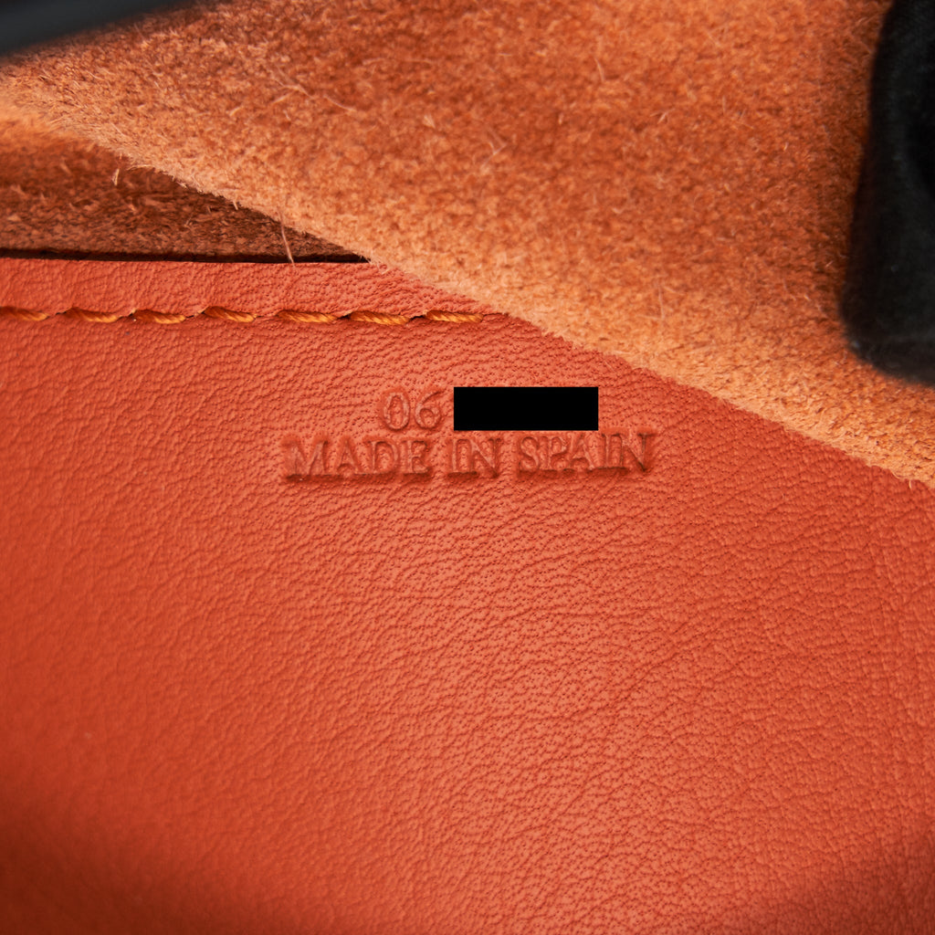 LOEWE ANTON SLING IN SOFT GRAINED CALFSKIN IN PUMPKIN