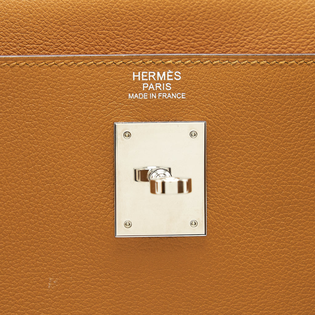 HERMES KELLY 32 EVERCOLOR CARAMEL / ROSE D’ETE SHW