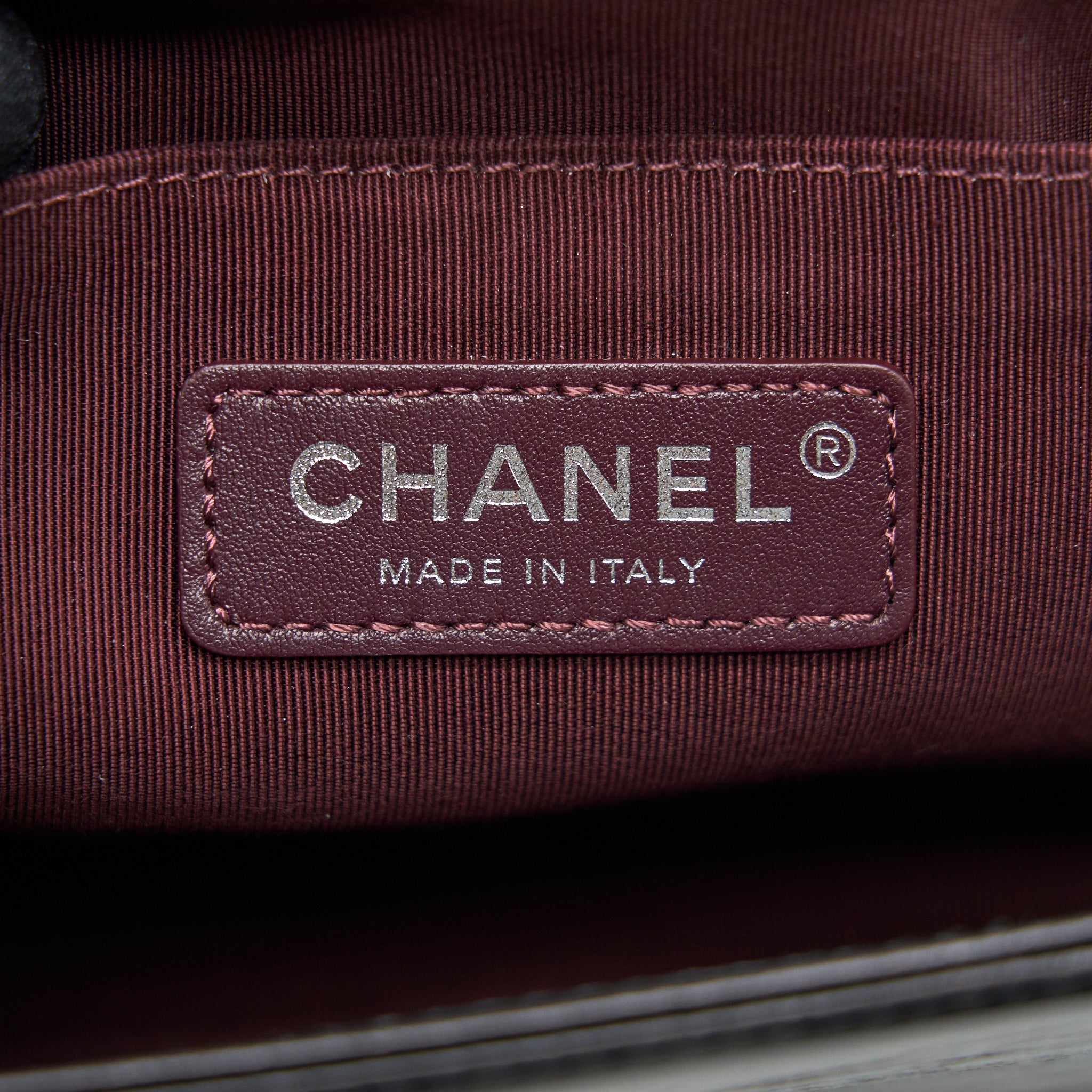 CHANEL OLD MEDIUM LEBOY BAG WITH CHAIN EDGE BLACK