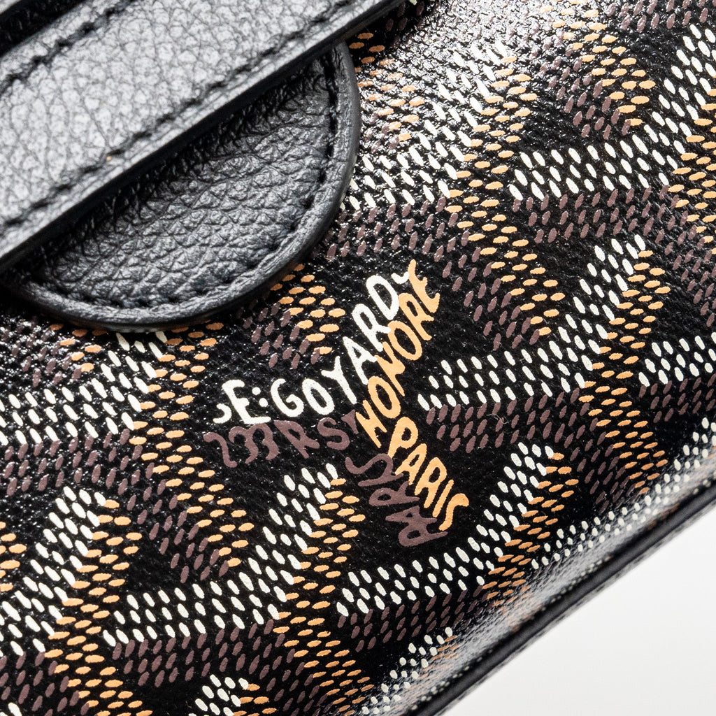 GOYARD SAIGON MINI GOYARDLINE CANVAS BLACK/MULTICOLOUR SHW