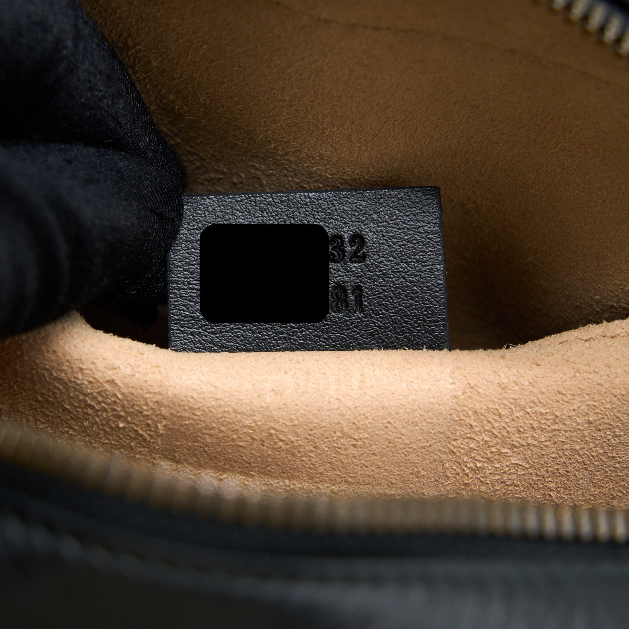 GUCCI GG MARMONT CAMERA BAG BLACK BRUSHED GHW