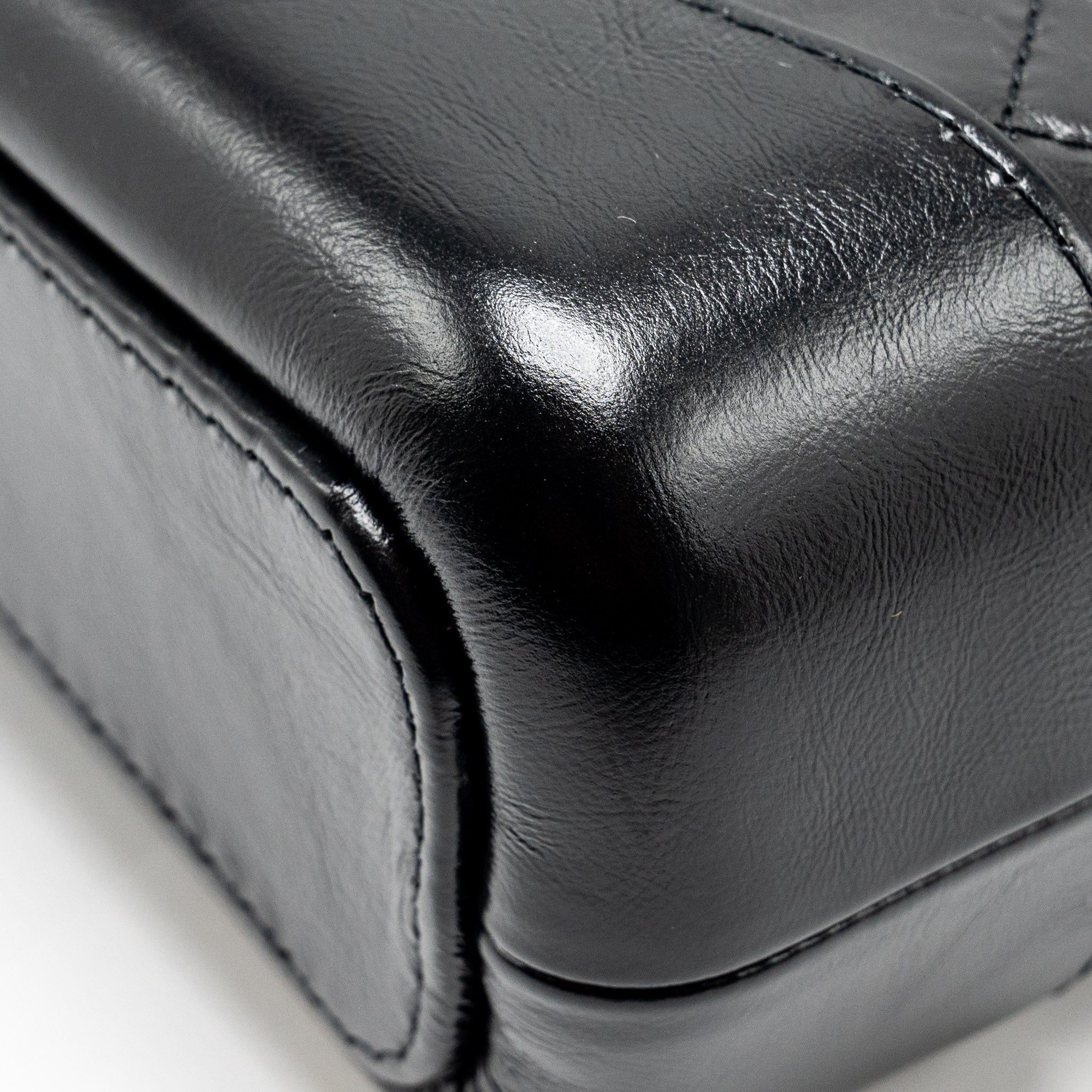 CHANEL SMALL GABRIELLE HOBO BAG AGED CALFSKIN SO BLACK