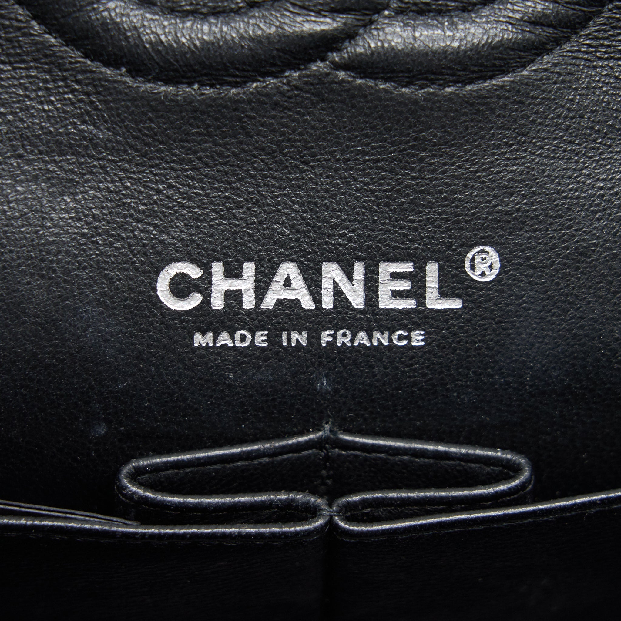 CHANEL PATENT LEATHER MEDIUM CLASSIC DOUBLE FLAP BAG BLACK SHW