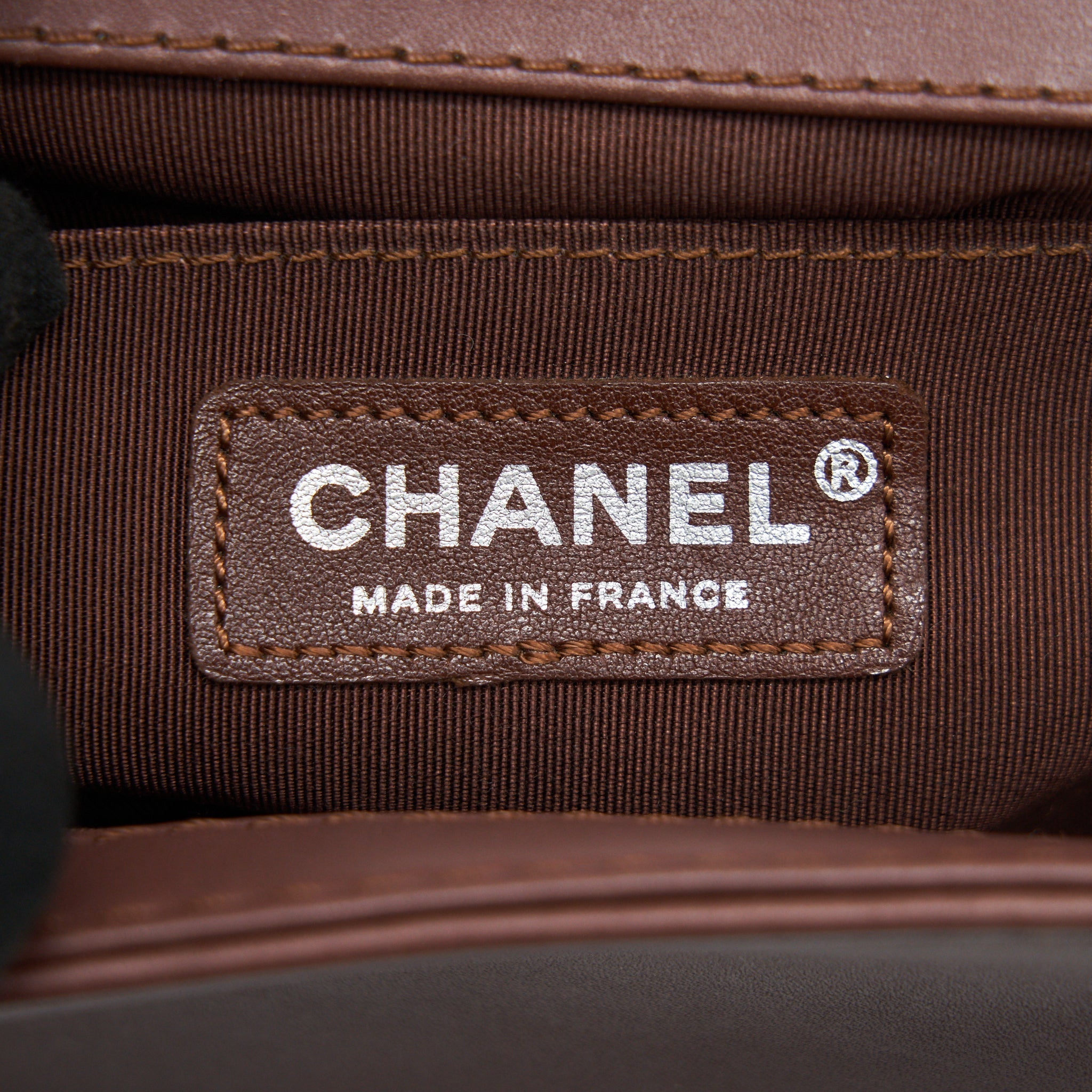 CHANEL MEDIUM BOY CHANEL BAG CHOCOLATE BROWN SHW