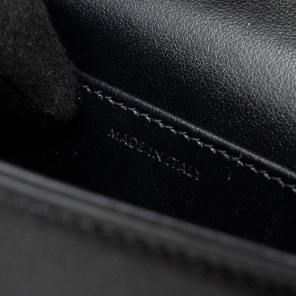 CELINE MINI CLAUDE SHINY CALFSKIN BLACK GHW