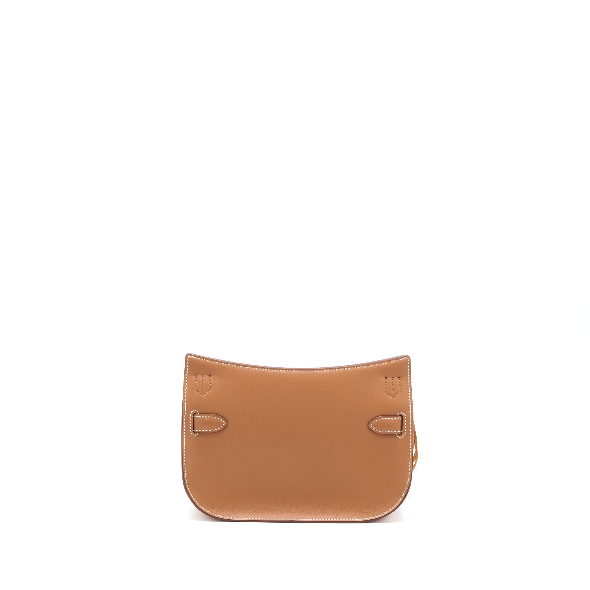 HERMES MINI JYPSIERE SWIFT/SANGLE STRAP GOLD/GOLD-BLANC GHW