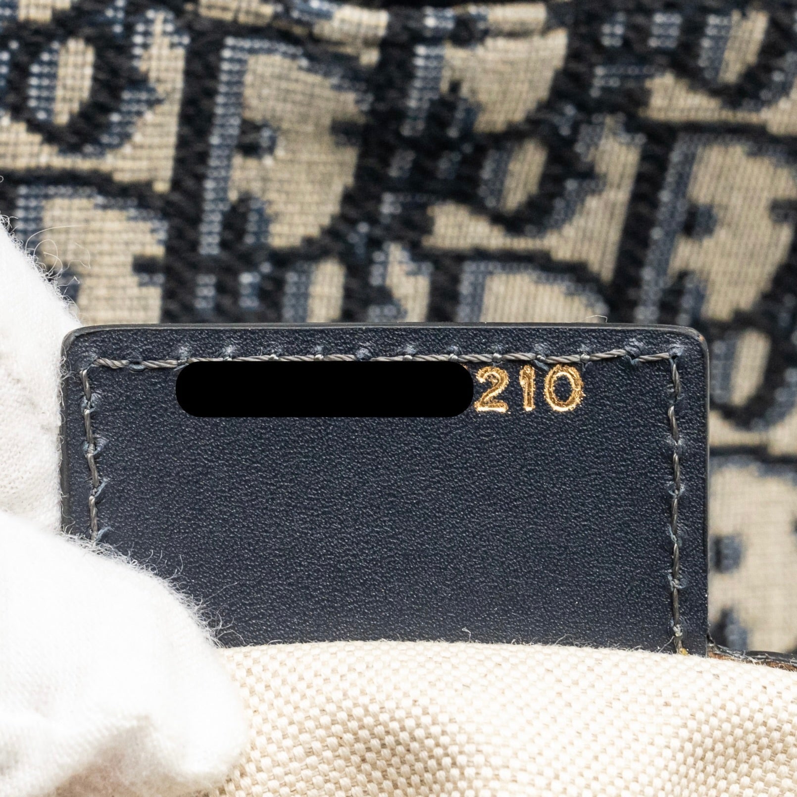 DIOR MEDIUM SADDLE BAG BLUE OBLIQUE CANVAS GHW
