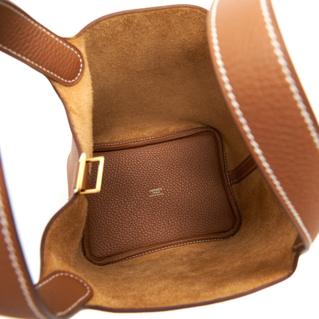 HERMES PICOTIN 18 LOCK BAG GOLD GHW