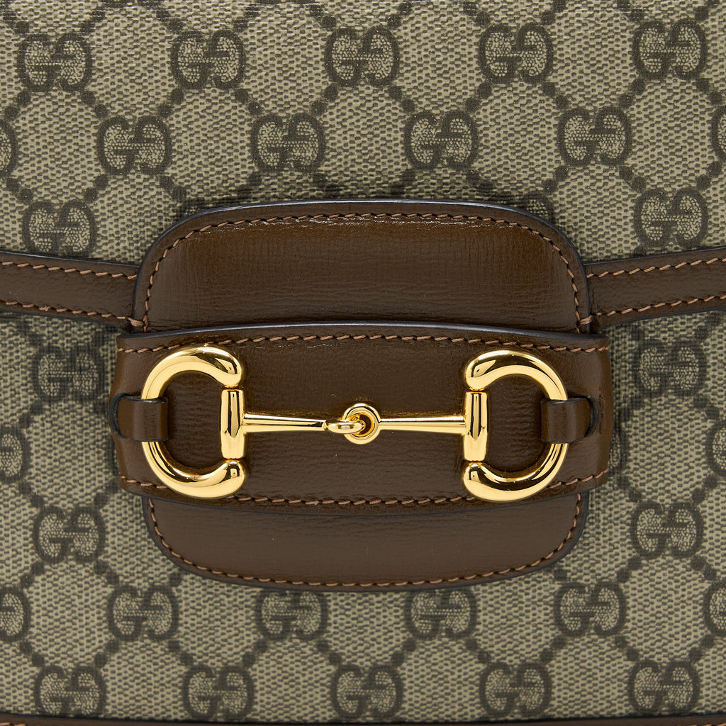 GUCCI HORSEBIT 1955 SHOULDER BAG GG SUPREME GHW