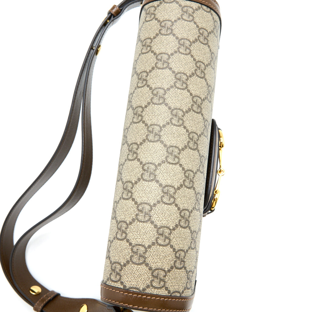 GUCCI HORSEBIT 1955 SHOULDER BAG GG SUPREME GHW