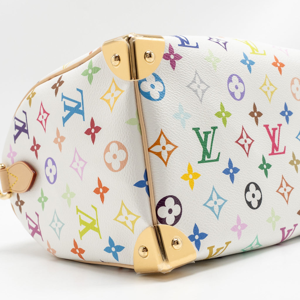 LOUIS VUITTON X TAKASHI MURAKAMI SPEEDY BANDOULIÈRE 25 MONOGRAM CANVAS WHITE/ MULTICOLOUR GHW