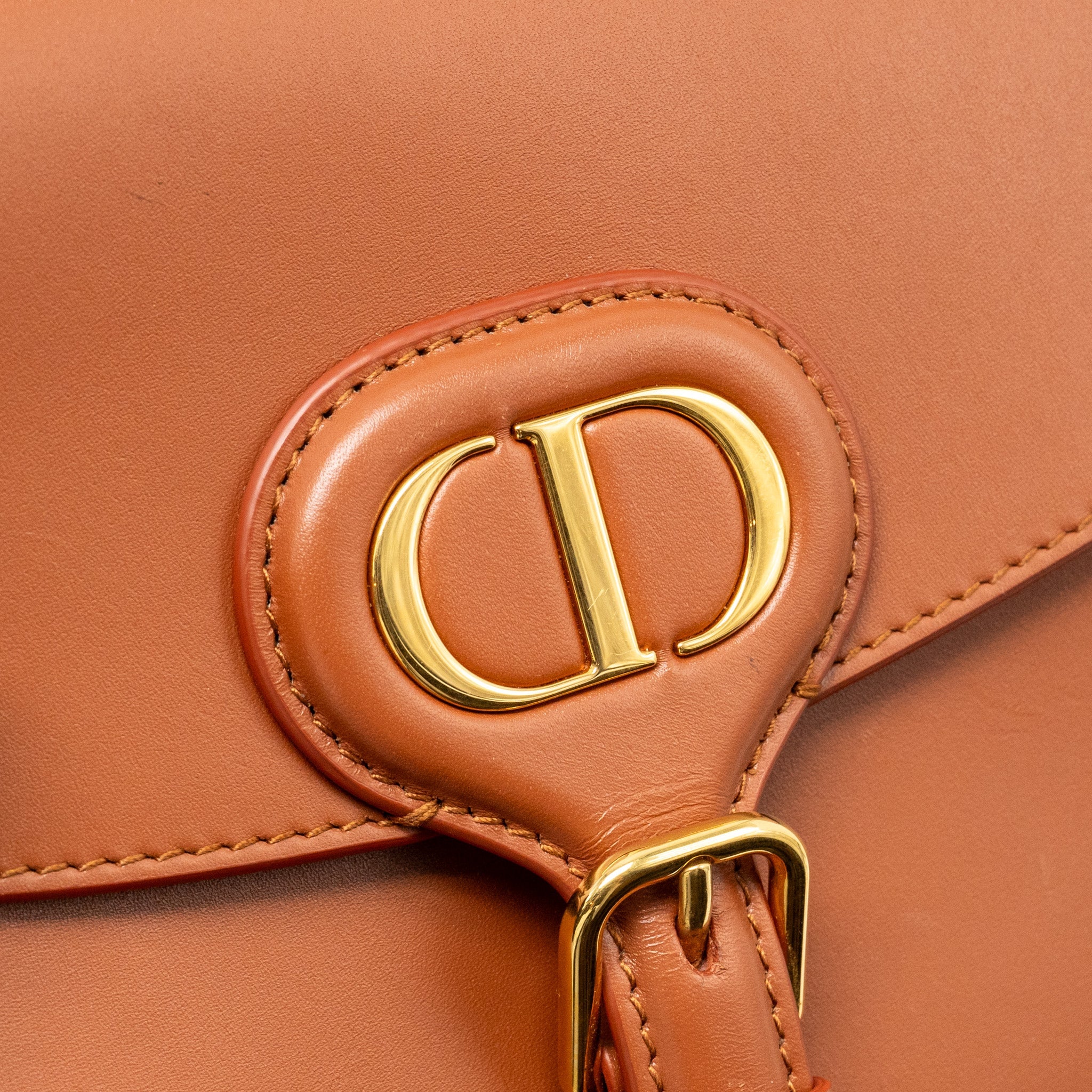 DIOR MEDIUM DIOR BOBBY BAG CALFSKIN DARK TAN GHW