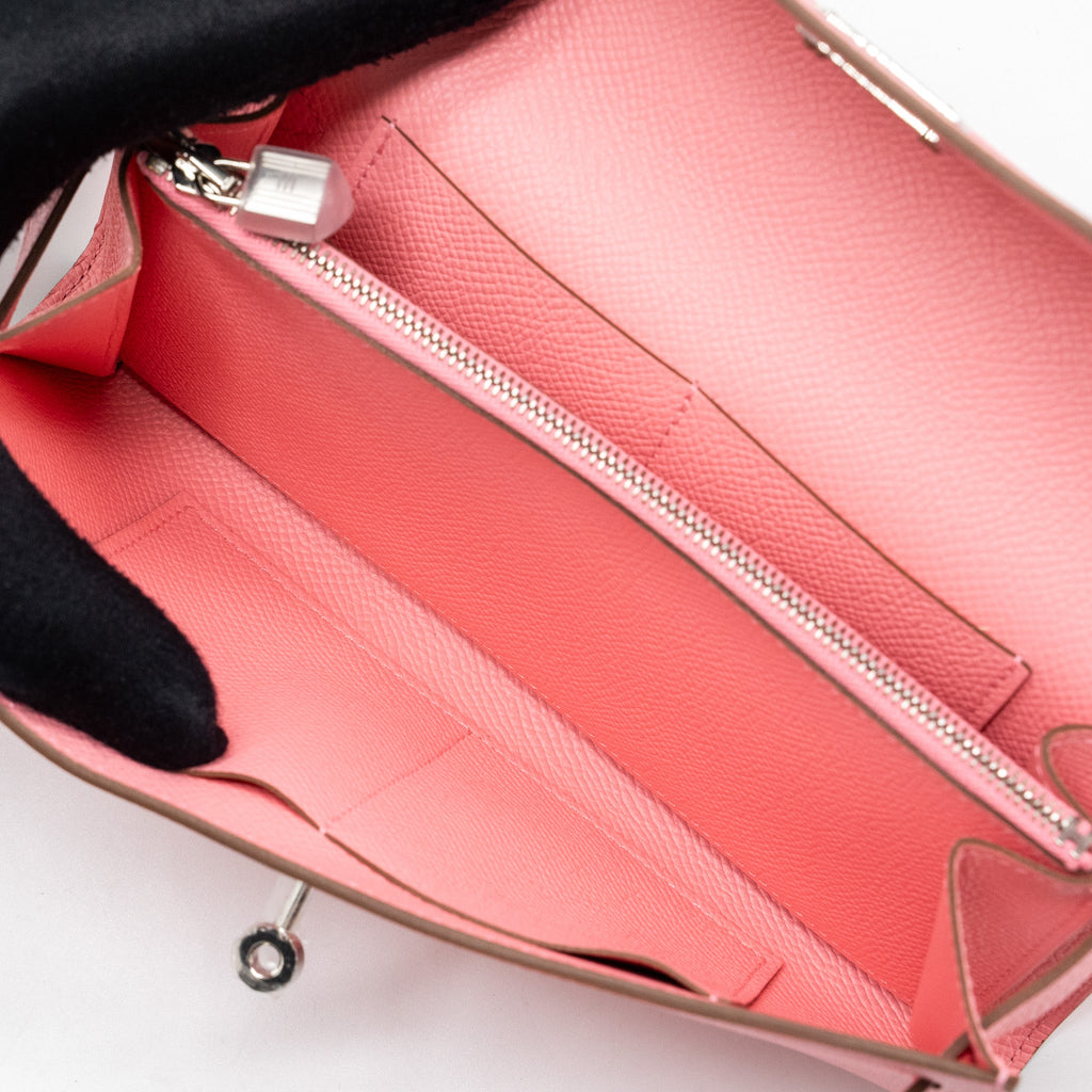 HERMES KELLY TO GO EPSOM 1Q ROSE CONFETTI SHW