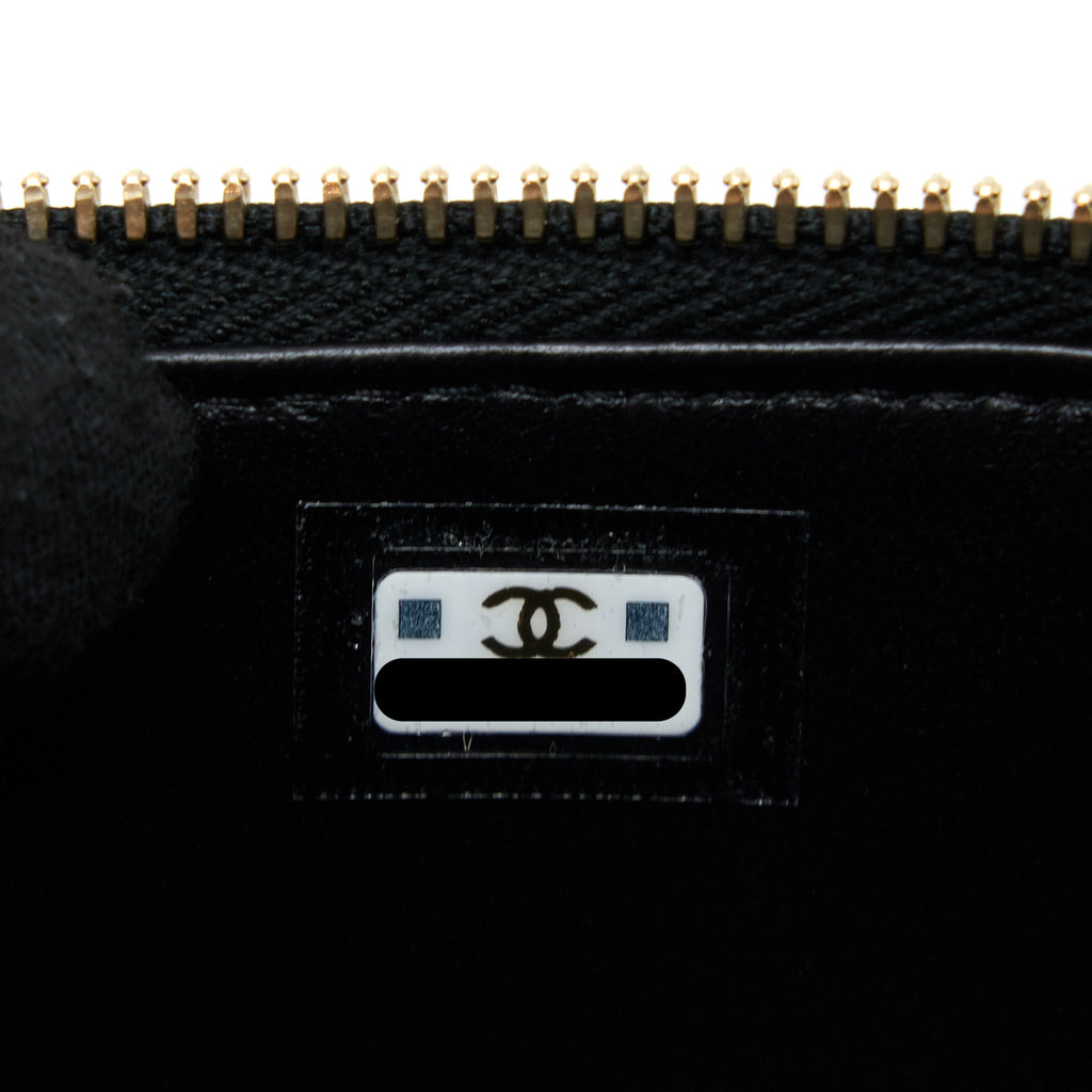 CHANEL 23P COCO LOVE MINI VANITY CASE CAVIAR BLACK GHW (MICROCHIP)