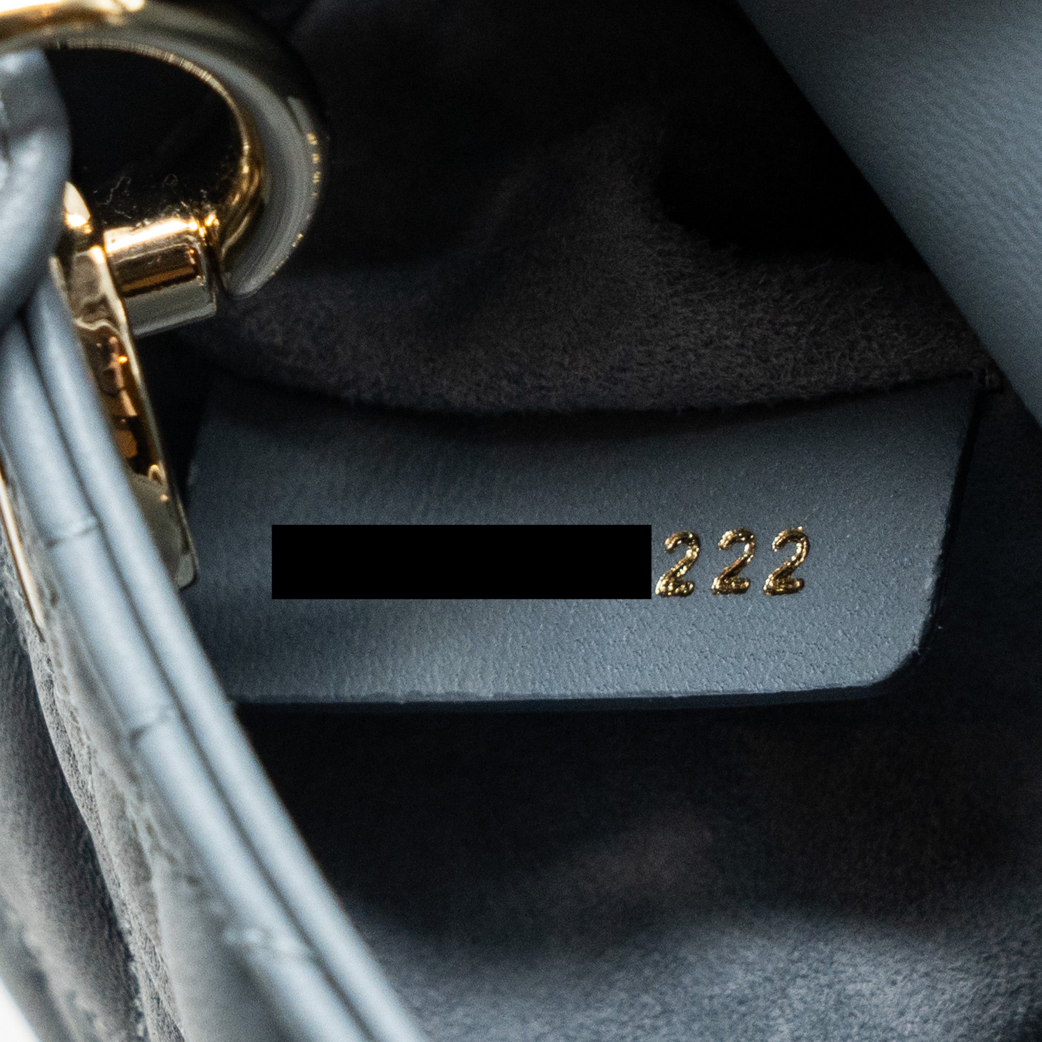 DIOR MICRO LADY DIOR BAG CANNAGE LAMBSKIN CLOUD BLUE LGHW
