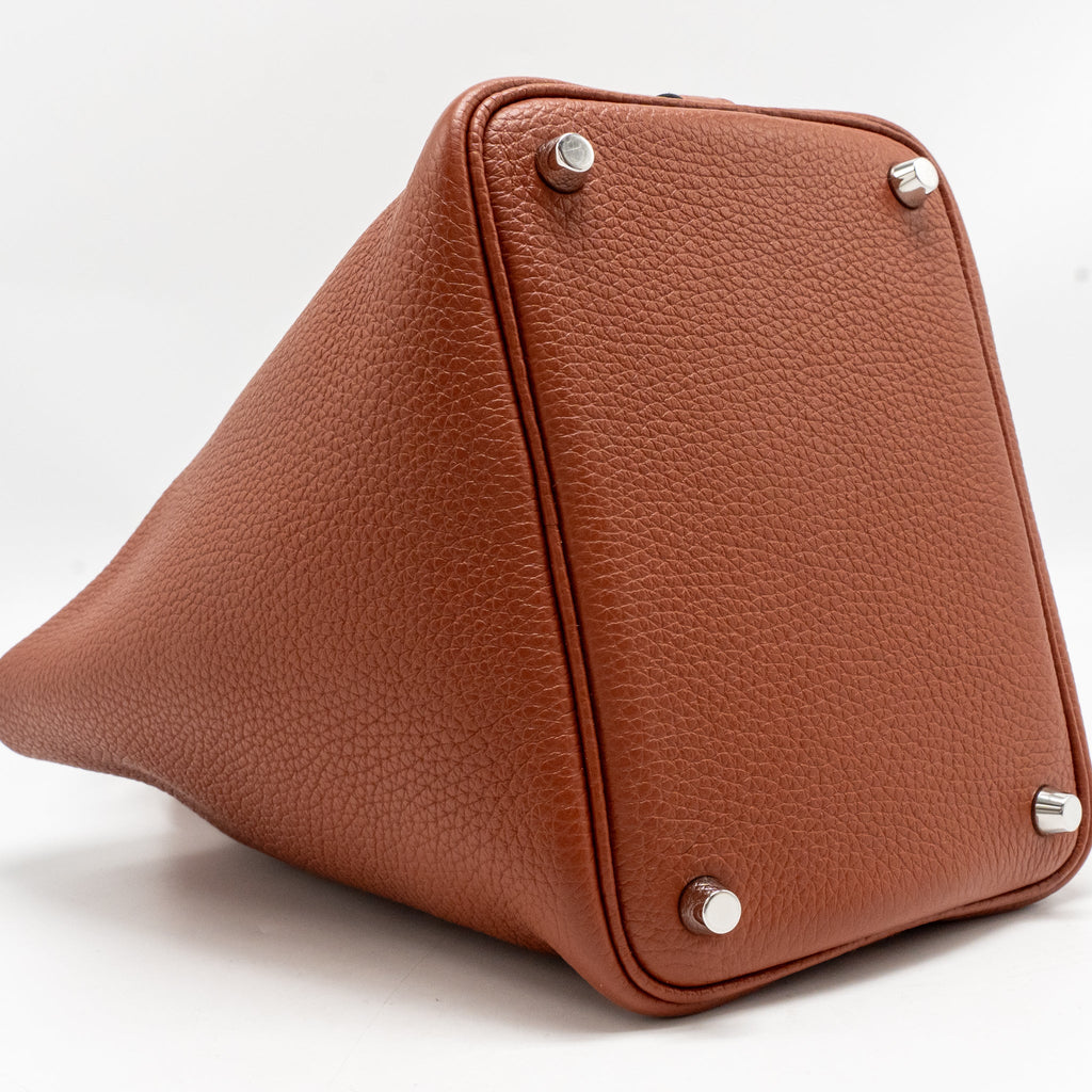 HERMES PICOTIN 18 LOCK BAG CLEMENCE CUIVRE/CAPUCINE SHW