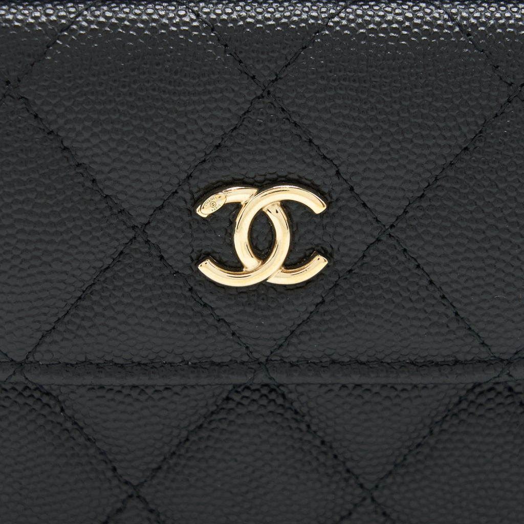CHANEL MINI CROSSBODY BAG CAVIAR BLACK GHW