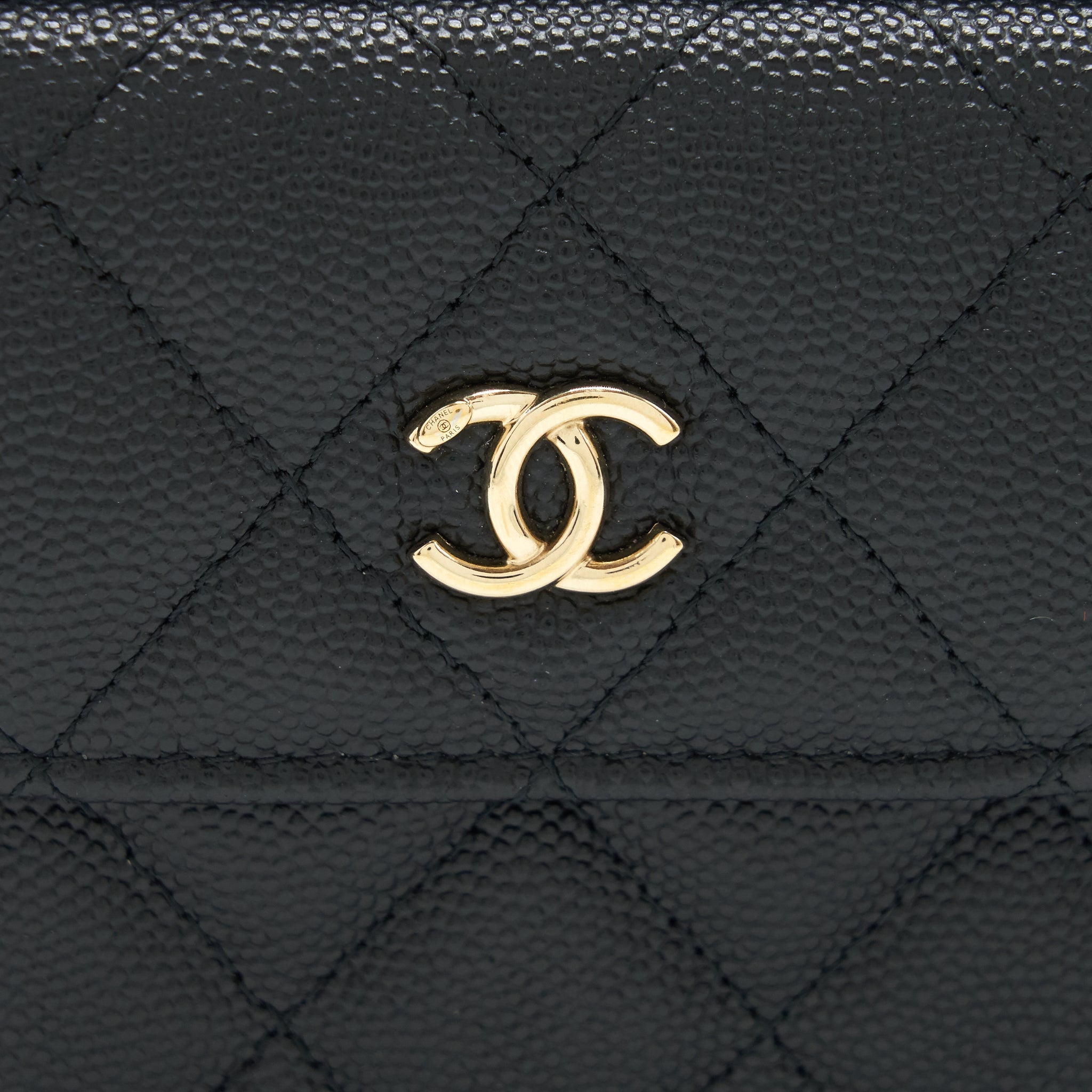 CHANEL MINI CROSSBODY BAG CAVIAR BLACK GHW