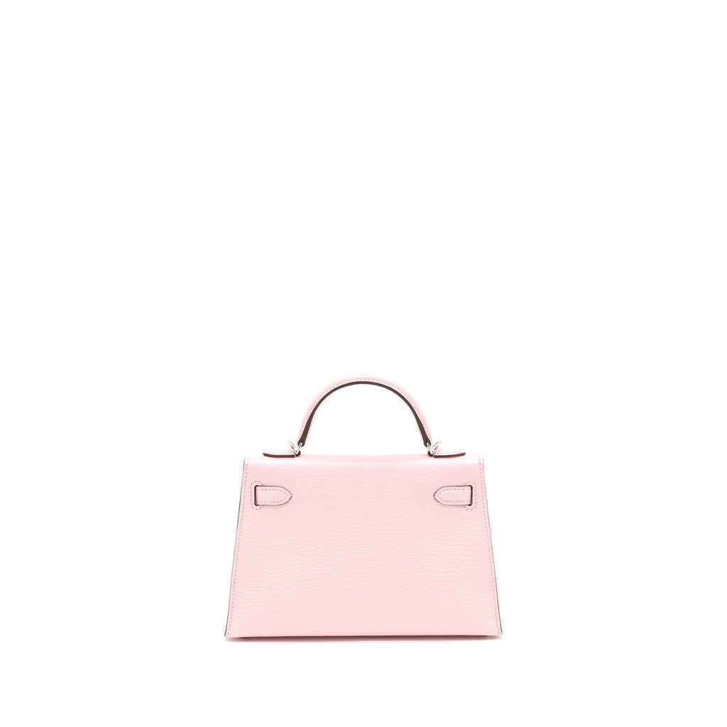 HERMES MINI KELLY Ⅱ CHEVRE 3Q ROSE SAKURA SHW