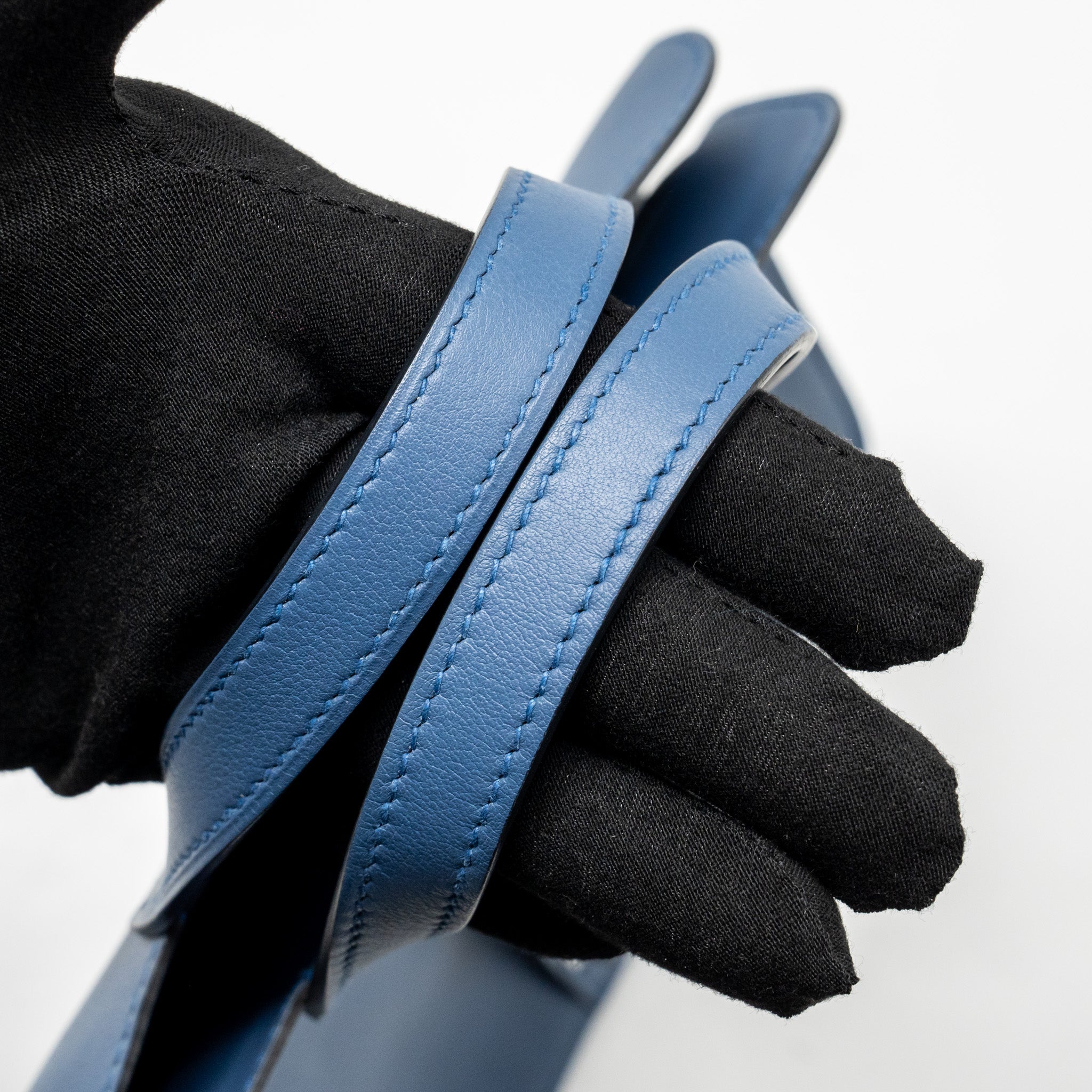 HERMES MINI HALZAN 22 SWIFT BLUE AGATE SHW