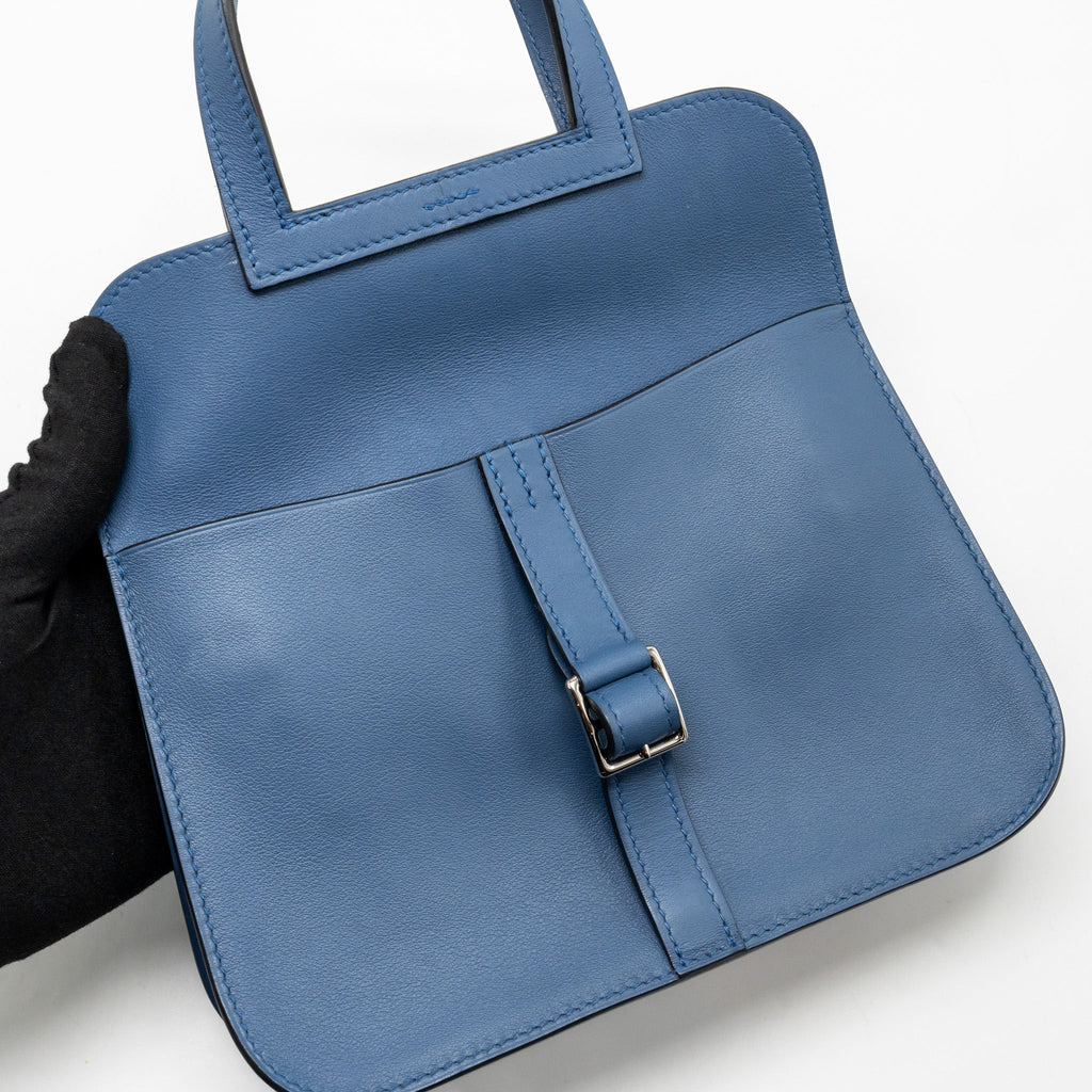 HERMES MINI HALZAN 22 SWIFT BLUE AGATE SHW