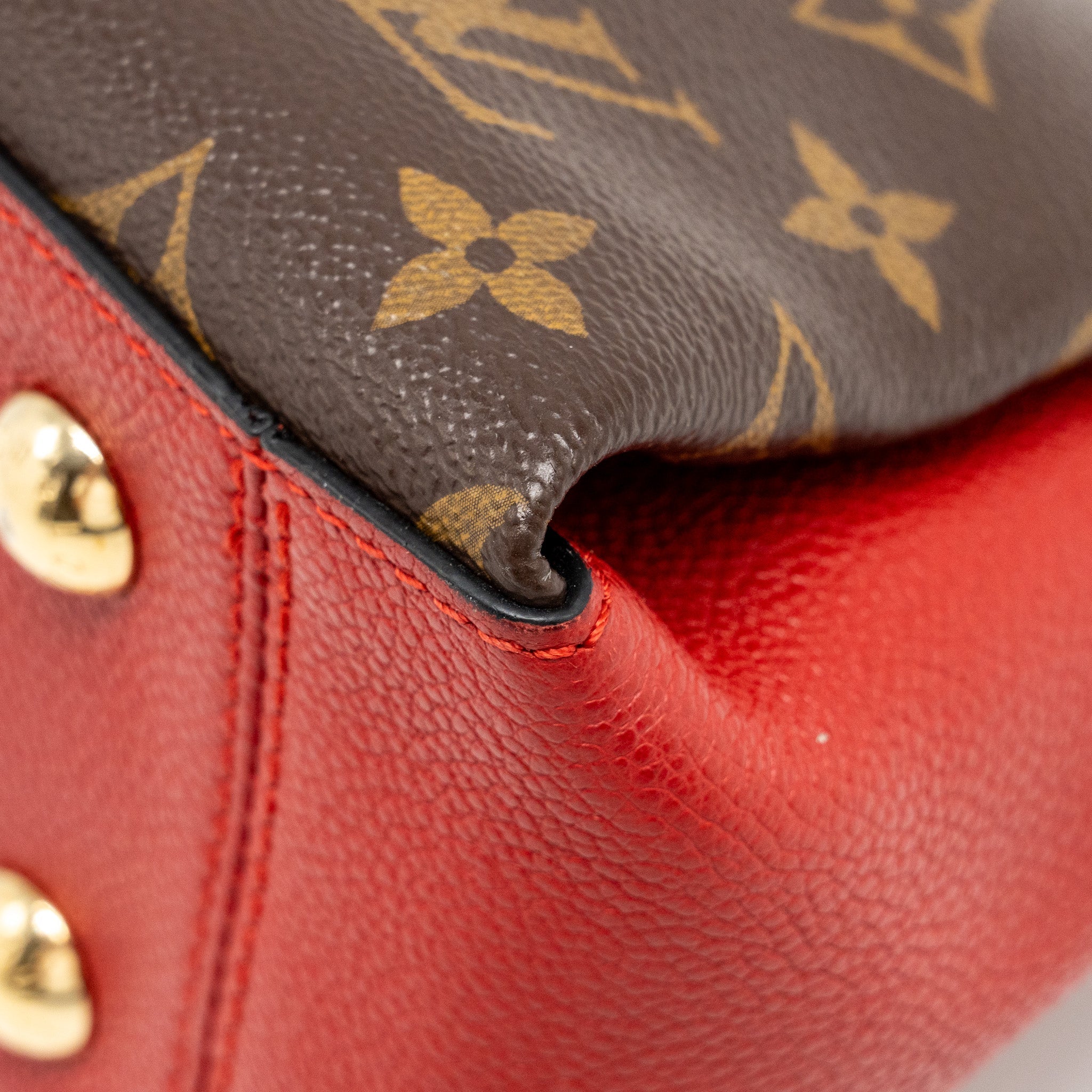 LOUIS VUITTON SURENE BB MONOGRAM CANVAS RED GHW