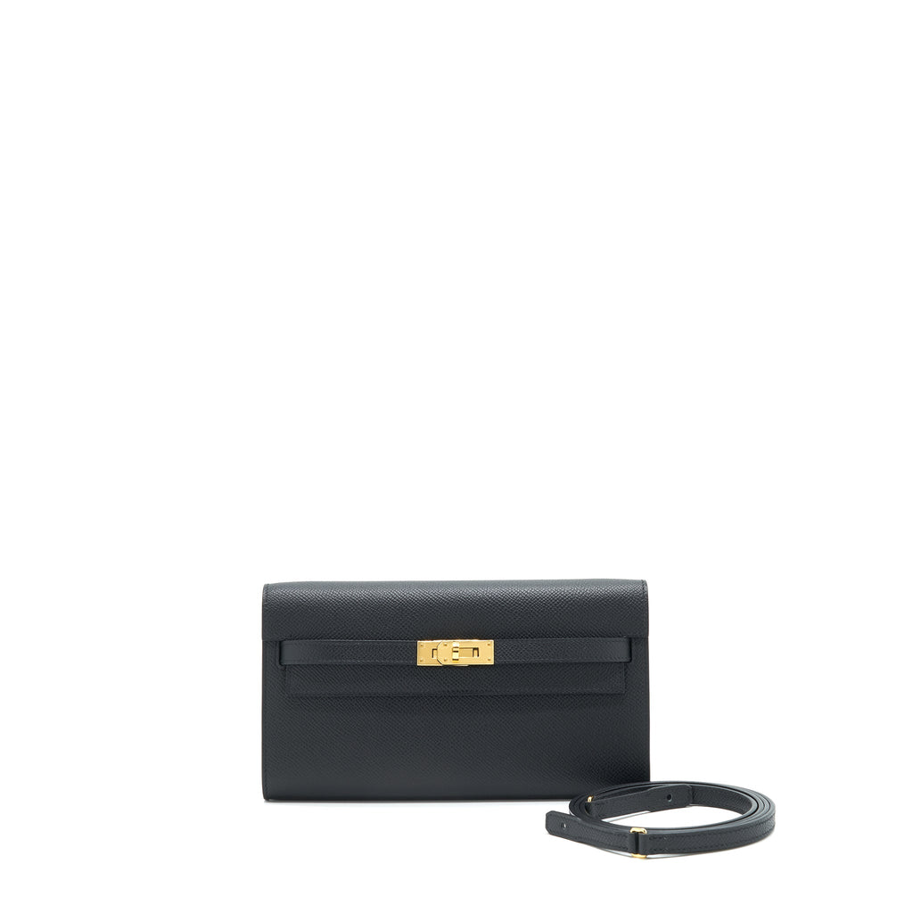 HERMES KELLY TO GO BLACK GHW