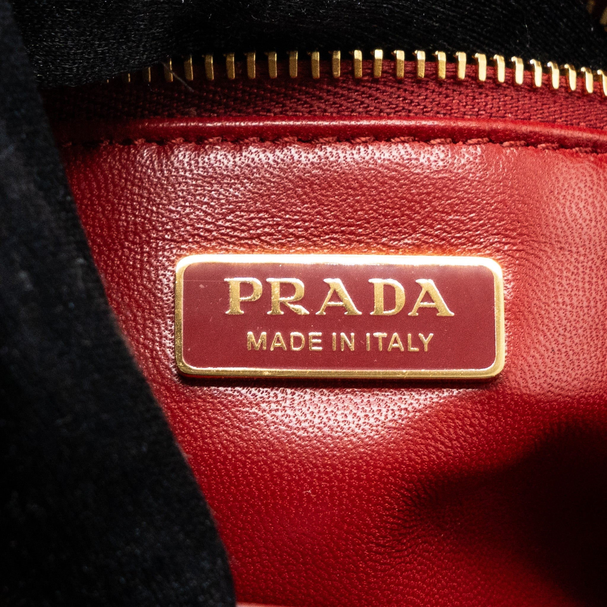 PRADA SMALL GALLERIA BAG PATENT CHERRY GHW