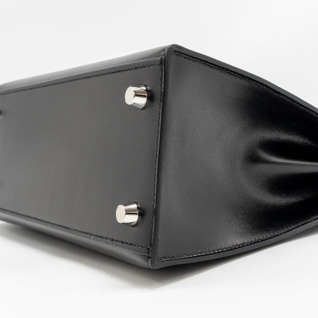 HERMES KELLY 25 BOX BLACK SHW
