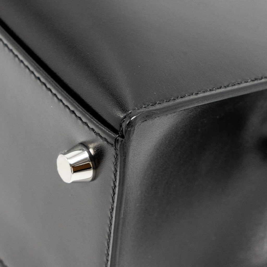 HERMES KELLY 25 BOX BLACK SHW