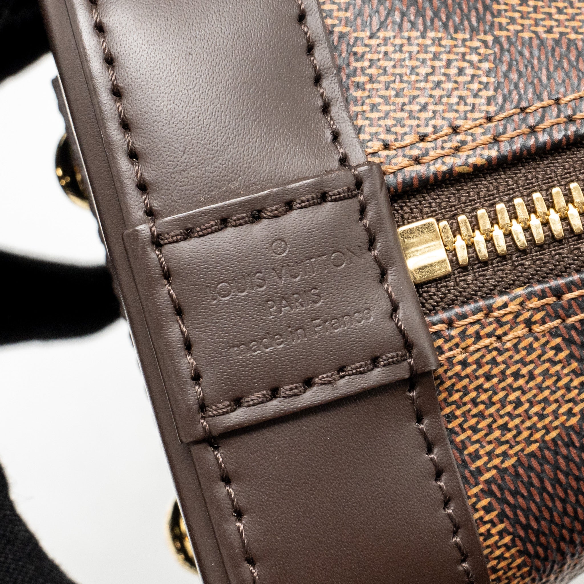 LOUIS VUITTON ALMA BB DAMIER EBENE CANVAS GHW