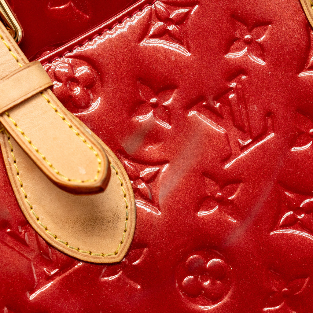 LOUIS VUITTON TROUVILLE PATENT LEATHER RED GHW