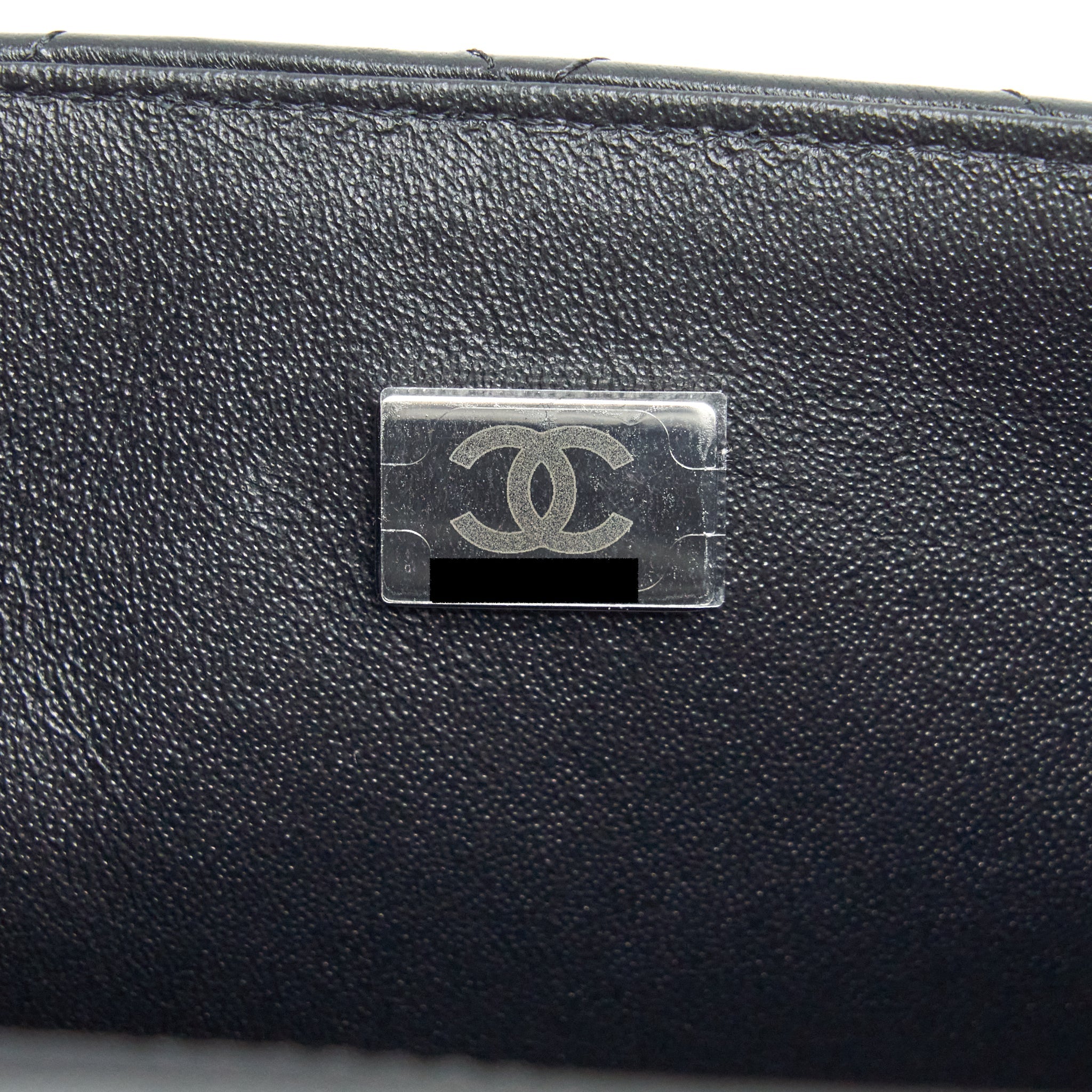 CHANEL MINI SQUARE FLAP BAG LAMBSKIN SO BLACK