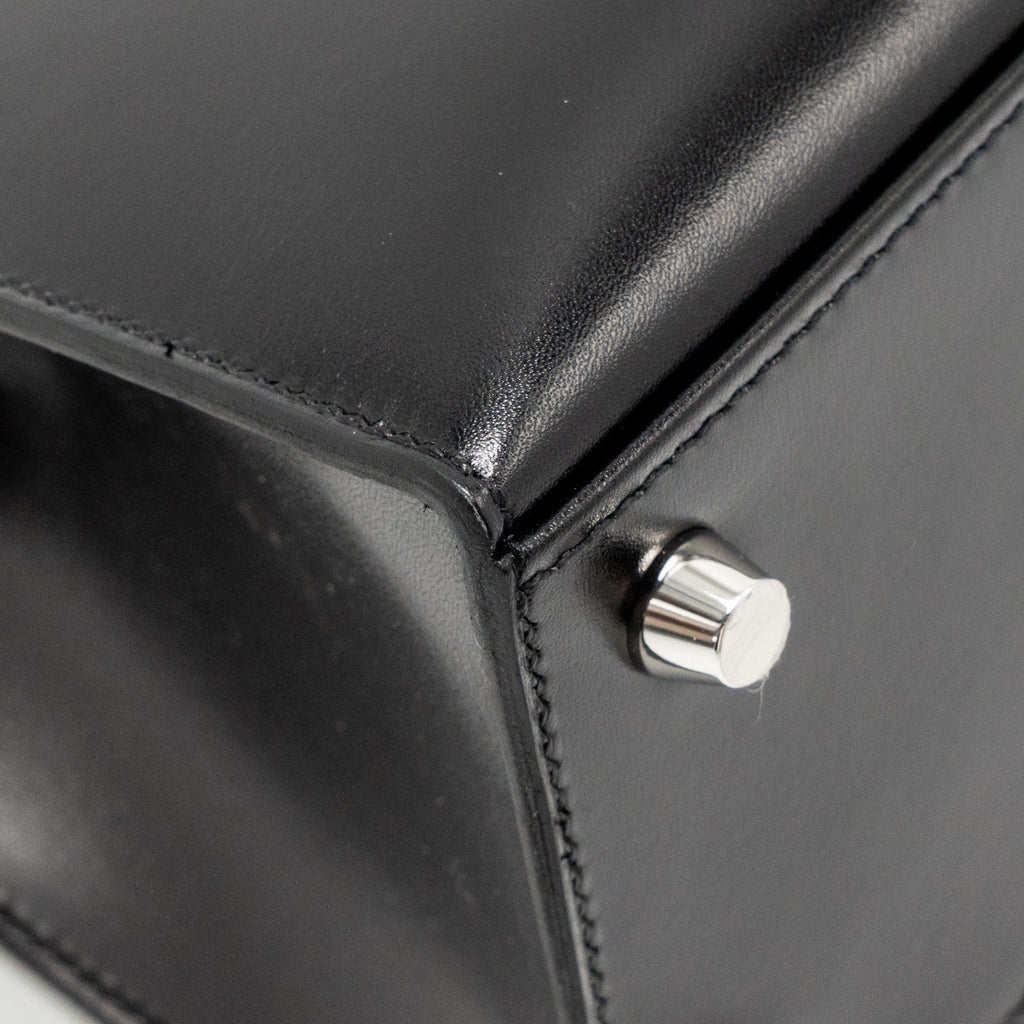 HERMES KELLY 25 BOX BLACK SHW