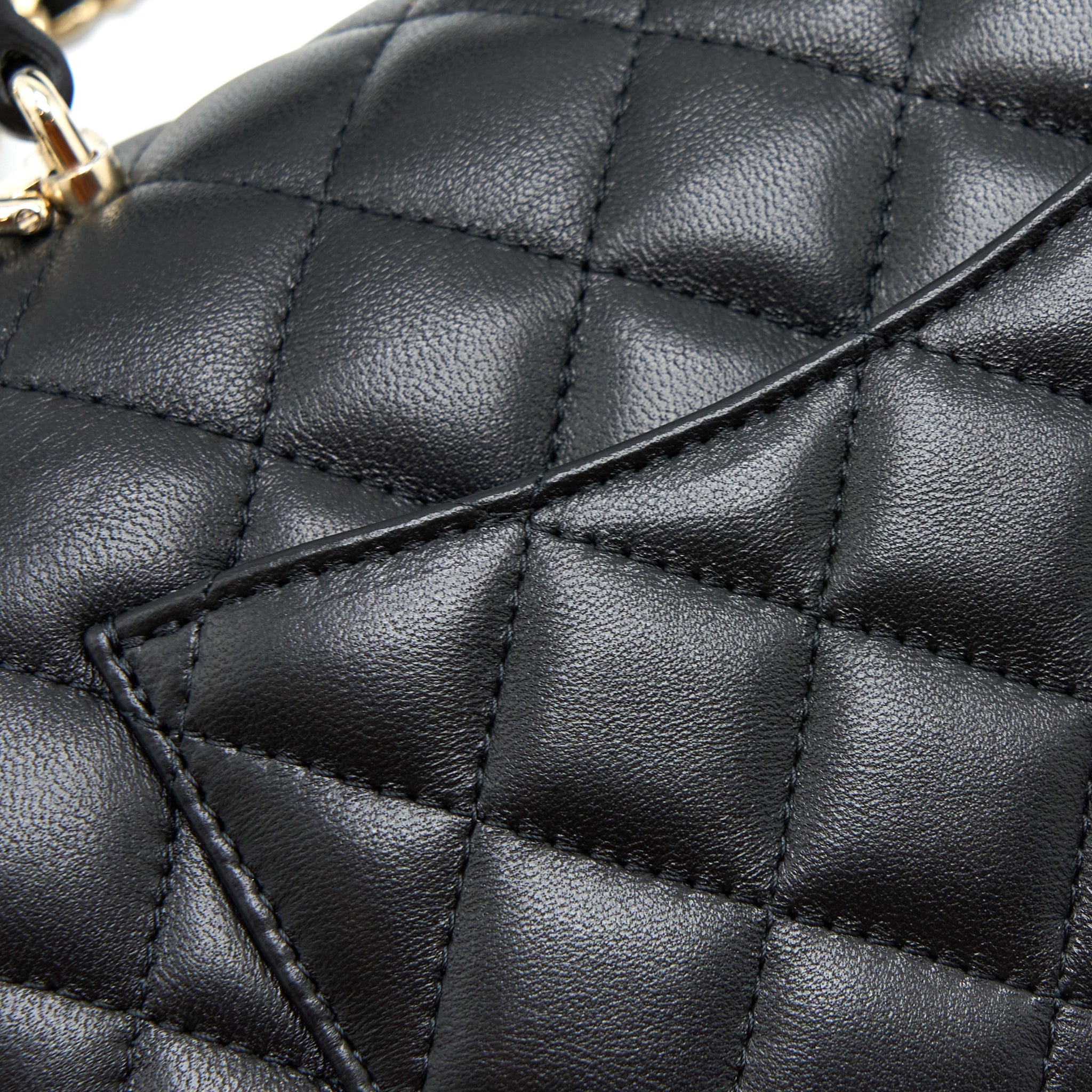 CHANEL TOP HANDLE MINI RECTANGULAR FLAP BAG LAMBSKIN BLACK LGHW (MICROCHIP)
