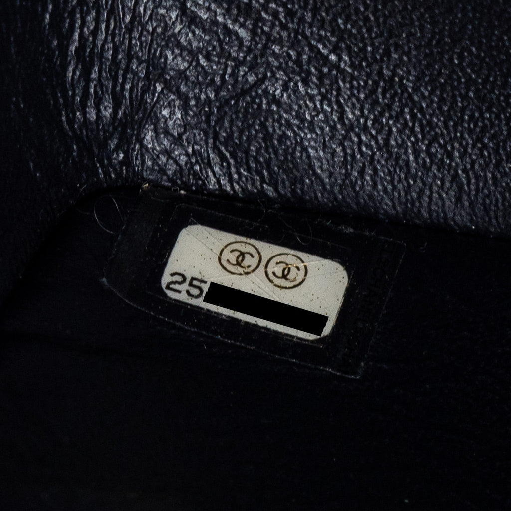 CHANEL MINI RECTANGULAR FLAP BAG CHEVRON LAMBSKIN NAVY SHW