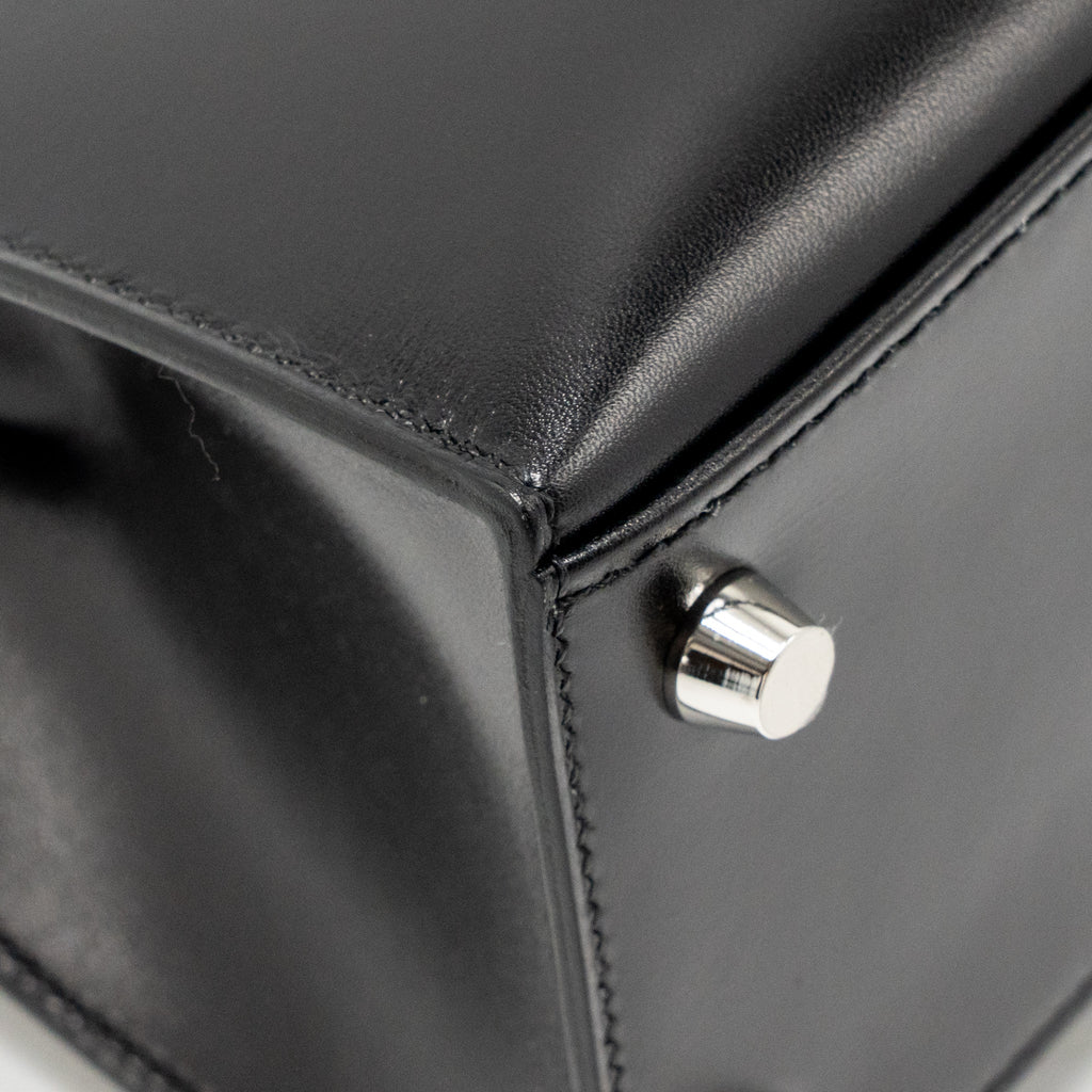 HERMES KELLY 25 BOX BLACK SHW
