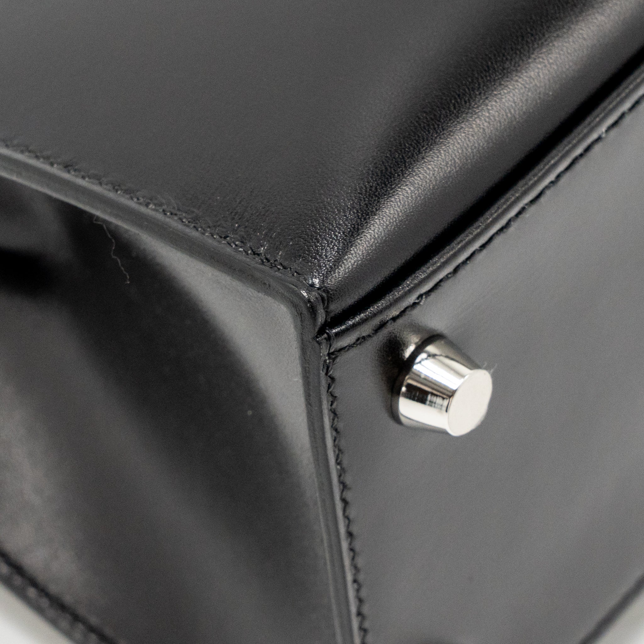 HERMES KELLY 25 BOX BLACK SHW