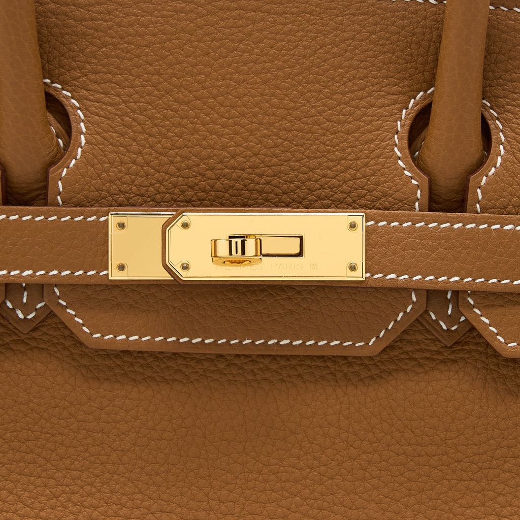 HERMES BIRKIN 30 TOGO 37 GOLD GHW