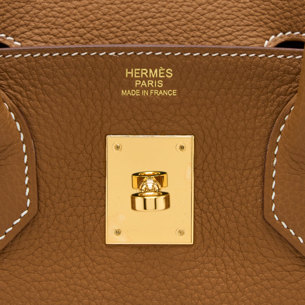 HERMES BIRKIN 30 TOGO 37 GOLD GHW