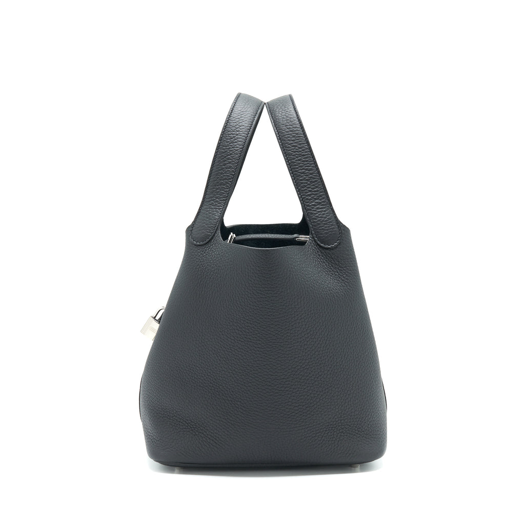 HERMES PICOTIN 22 LOCK BAG BLACK SHW