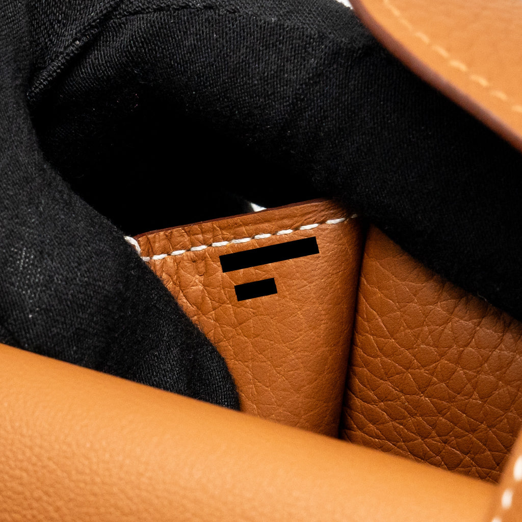HERMES HALZAN 25 CLEMENCE GOLD SHW