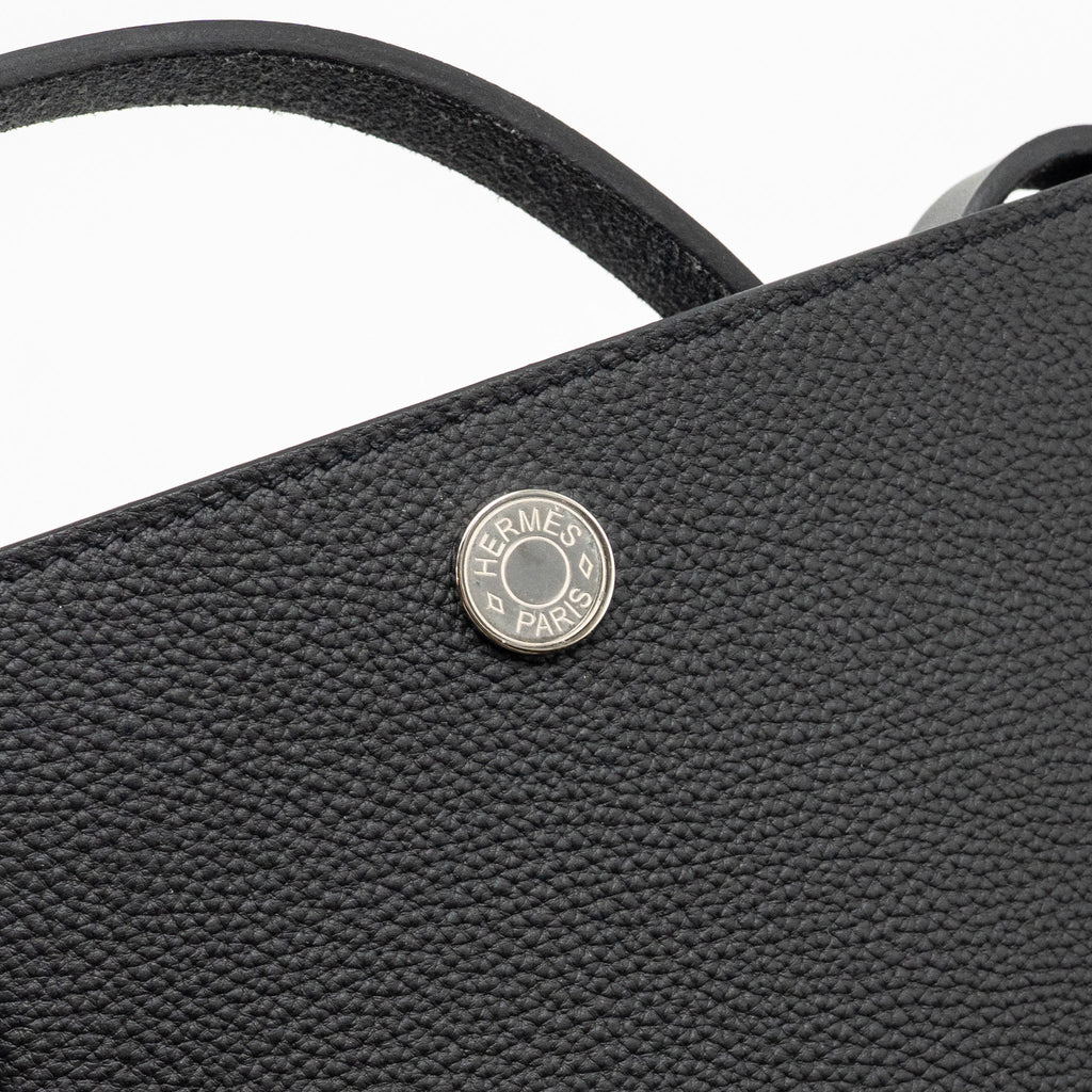 HERMES PERSPECTIVE CAVALIERE 21 BAG TOGO/VACHE HUNTER BLACK SHW
