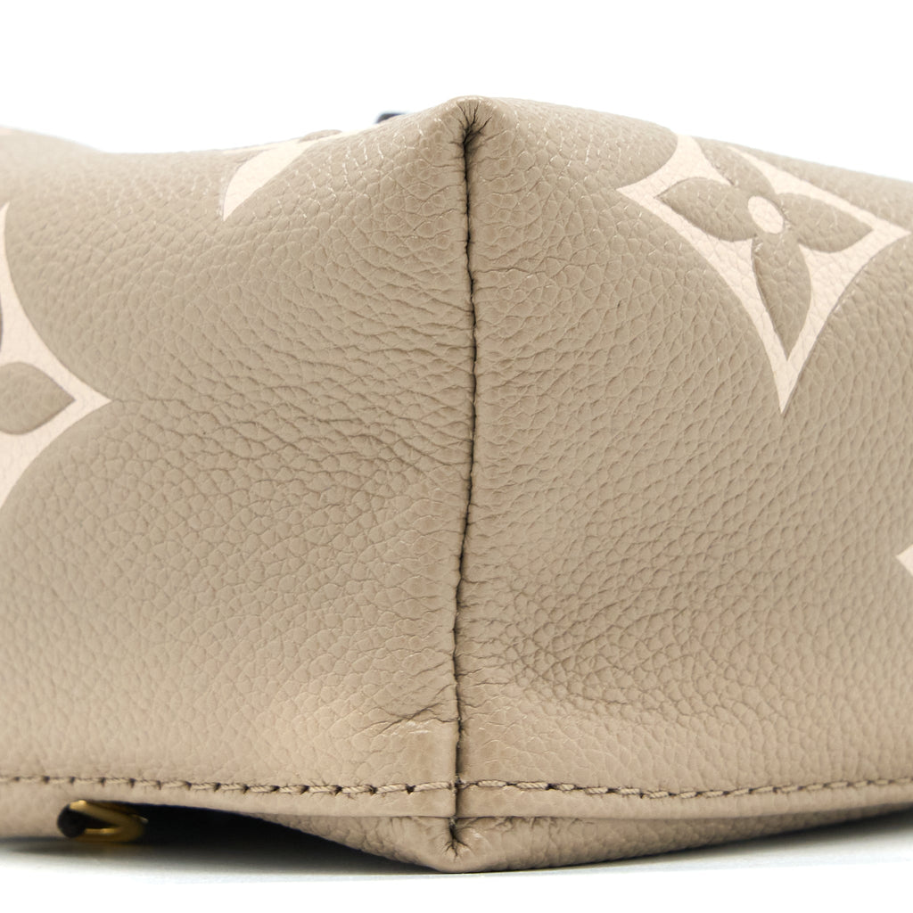 LOUIS VUITTON TINY BACKPACK MONOGRAM EMPREINTE TOURTERELLE BEIGE/ CREAM GHW