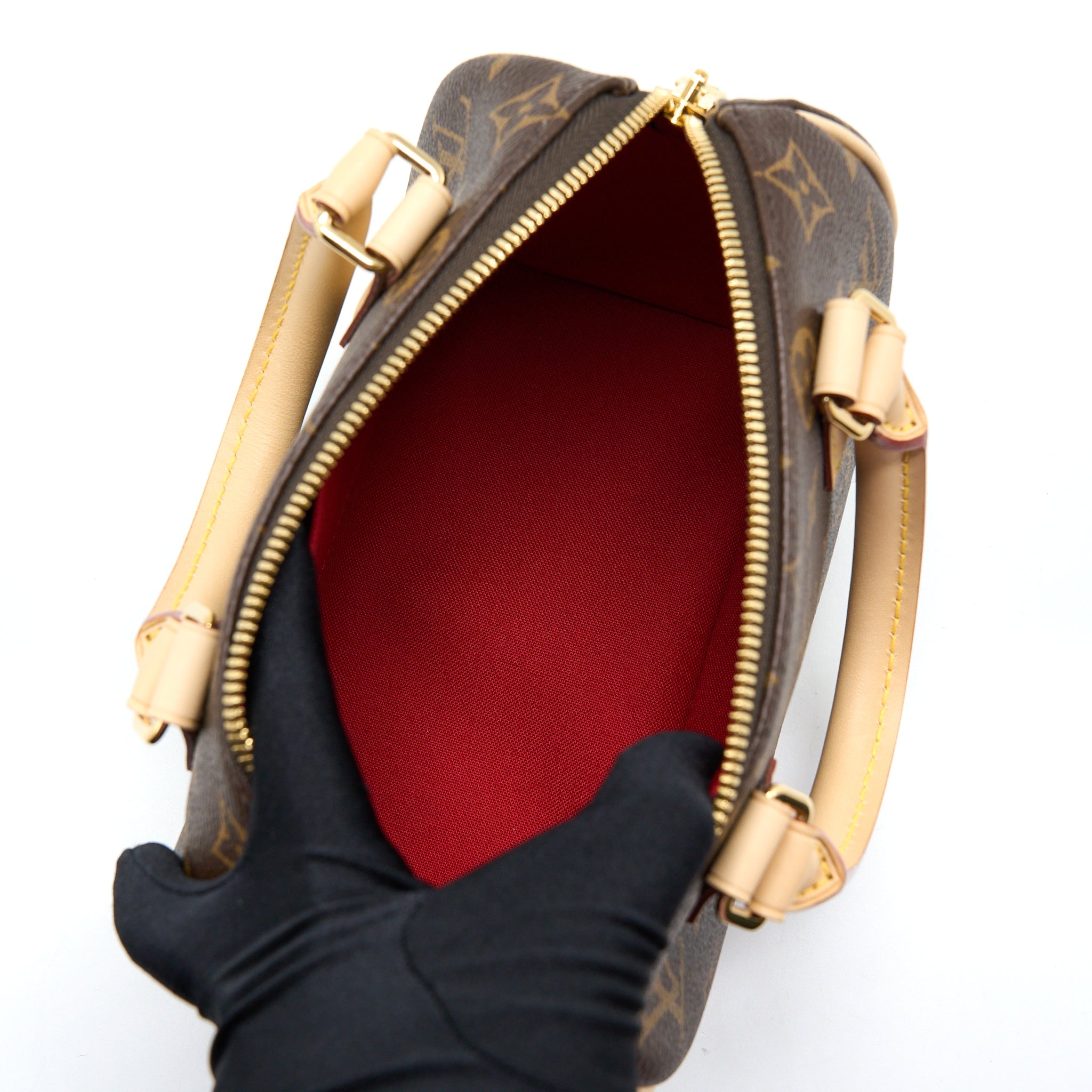 LOUIS VUITTON SPEEDY BANDOULIERE 20 MONOGRAM CANVAS/BLACK MULTICOLOUR STRAP