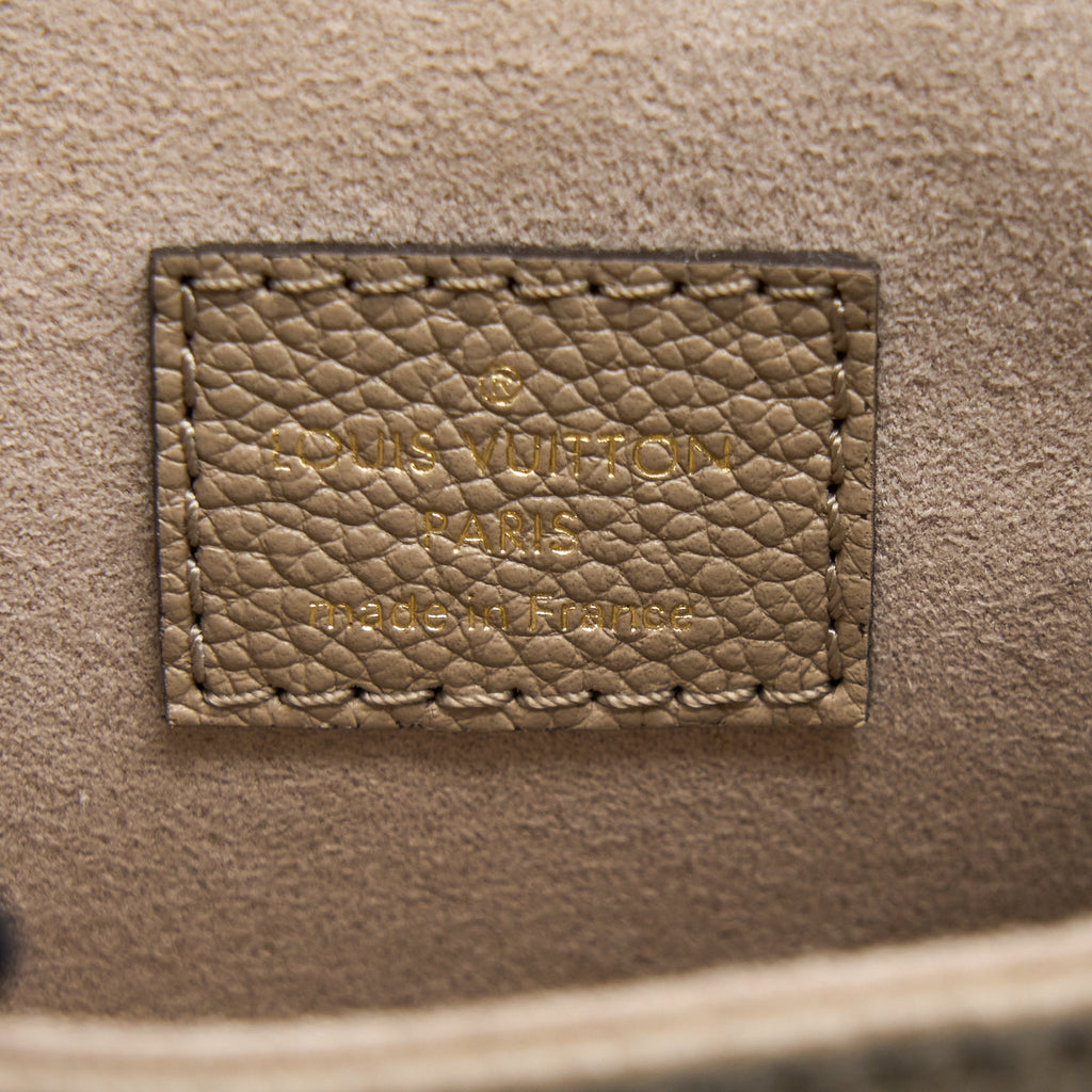 LOUIS VUITTON TINY BACKPACK MONOGRAM EMPREINTE TOURTERELLE BEIGE/ CREAM GHW