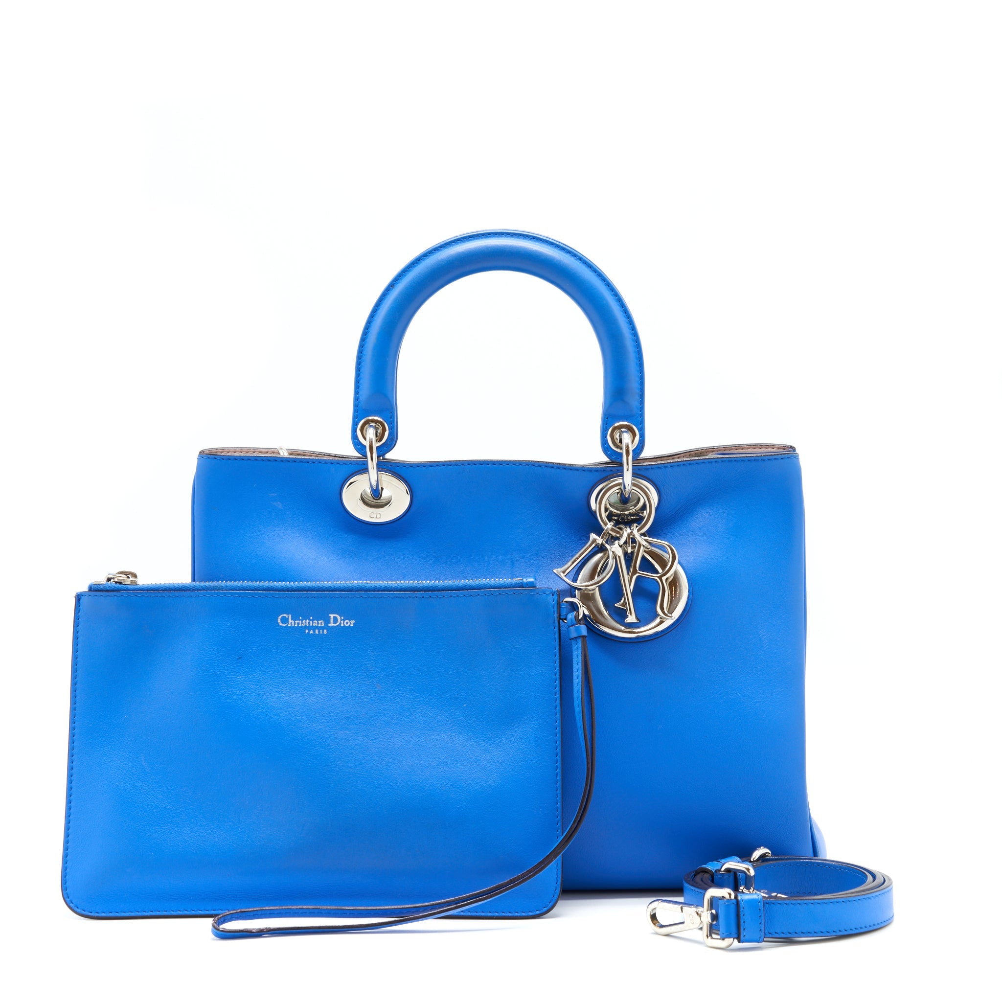 DIOR DIORISSIMO TOTE BAG BLUE SHW